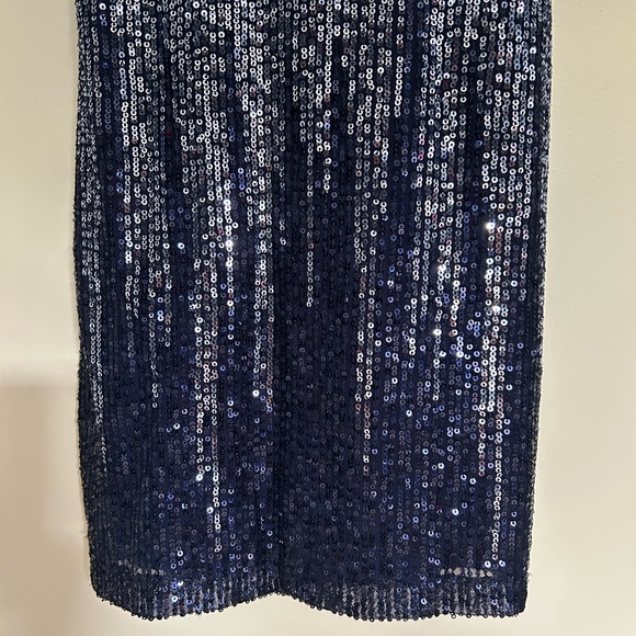 Navy Ombré Sequin Bodycon Homecoming/Formal Dress (Pear Culture, Size 1/2) - Picture 3 of 8